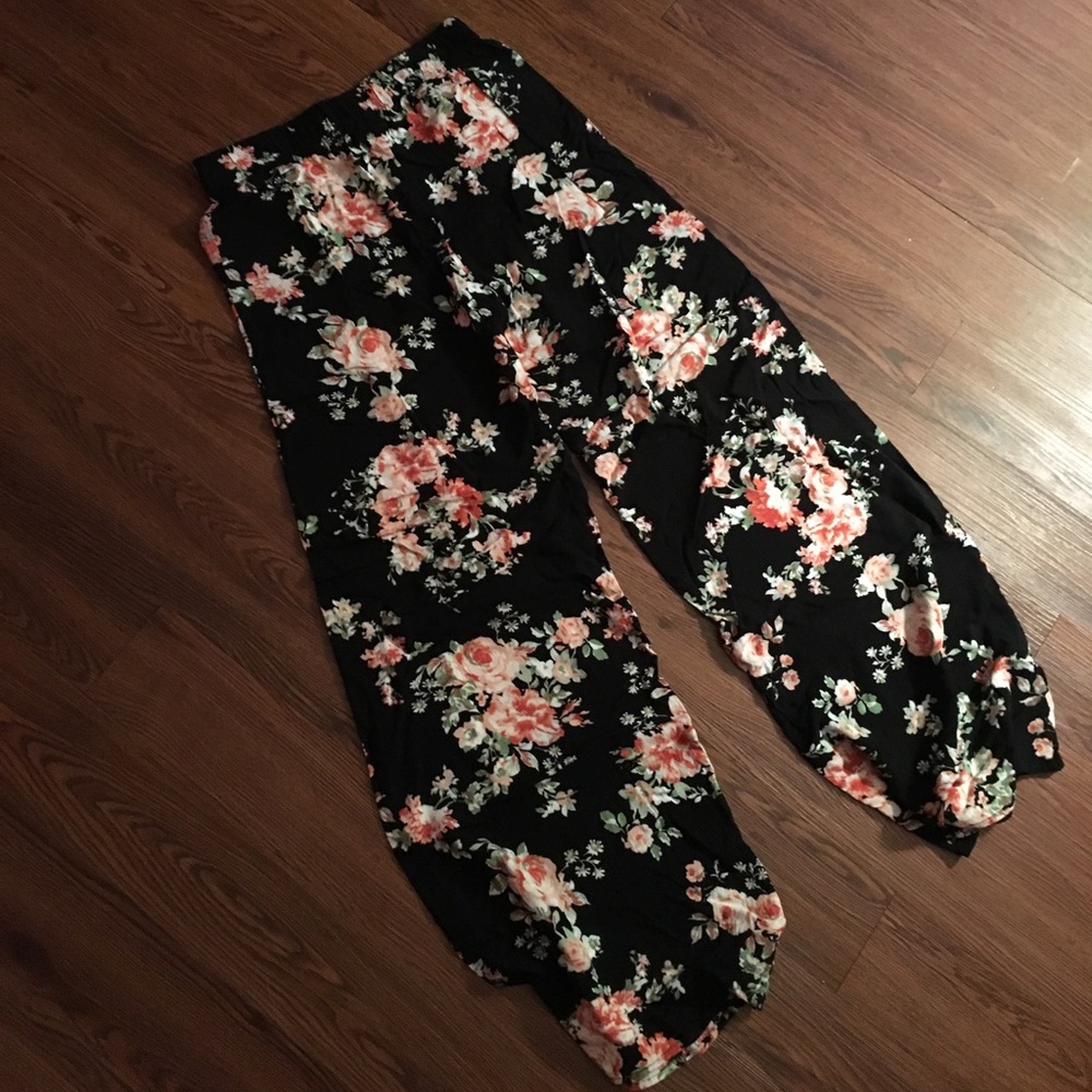 floral flare pants!!!